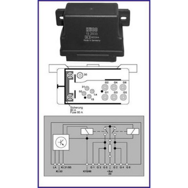 HUCO Buji - Isitma Buji Beyni 300D 124 603 - Kod HUC132033 - OEM A0055454532
