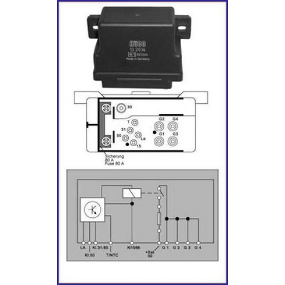 HUCO Buji - Isitma Buji Beyni 200D 124 601 - Kod HUC132034 - OEM A0075459832 ürün görseli