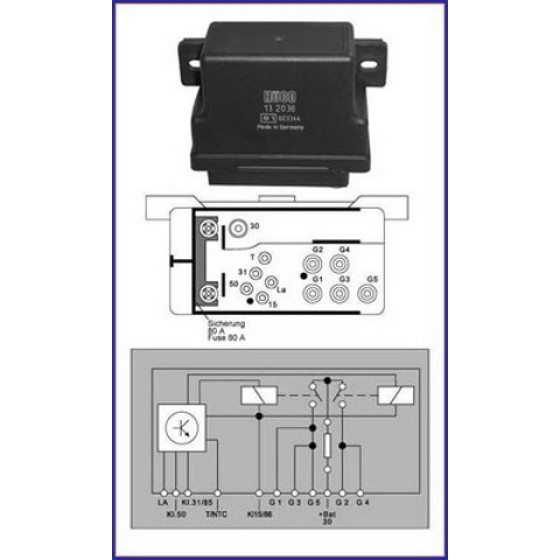 HUCO Buji - Isitma Buji Beyni 250D 124 602 - Kod HUC132036 - OEM A0075459932 ürün görseli
