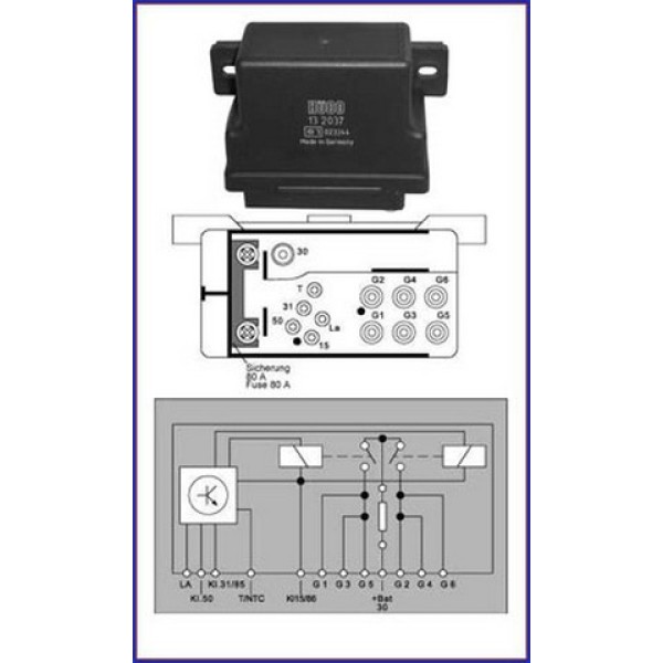 HUCO Buji - Isitma Buji Beyni 300D 124 603 - Kod HUC132037 - OEM A0125459032
