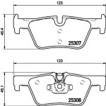 İthal Arka Fren Balatası - F20-f30 - Kod JUR-573401J - OEM 34216873093