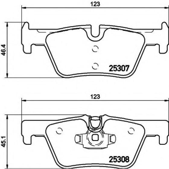 İthal Arka Fren Balatası - F20-f30 - Kod JUR-573401J - OEM 34216873093 ürün görseli