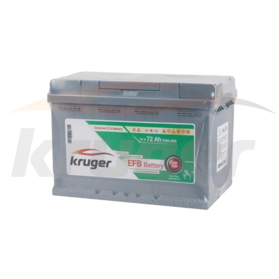 KRUGER Aku Efb Start / Stop L3 12V 72 Amper - OEM KB12V72-EFB ürün görseli
