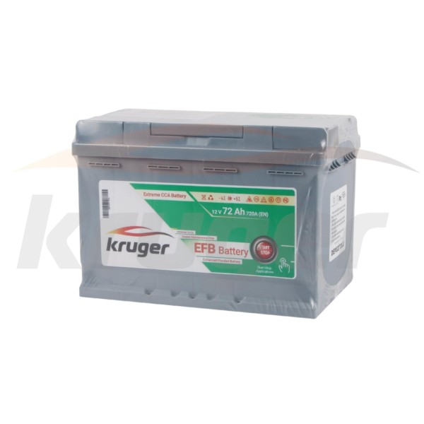 KRUGER Aku Efb Start / Stop L3 12V 72 Amper - OEM KB12V72-EFB