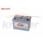 KRUGER Aku 12V 75 Amper - Kod KB12V75 - OEM 278X175X190