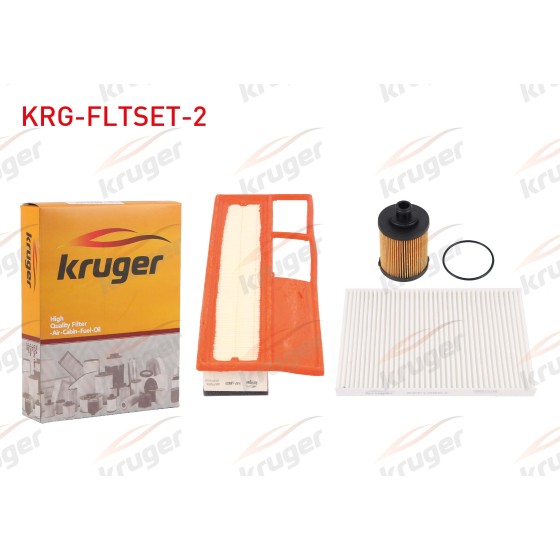 KRUGER Filtre Seti (Hava+yag+polen) Sungerli Borulu Fiat Doblo / Fiat Albea / Fiat Linea / Fiat Fiorino 1.3 JTD 2001-2010 - Kod KRG-FLTSET-2 - OEM 0003897992 ürün görseli