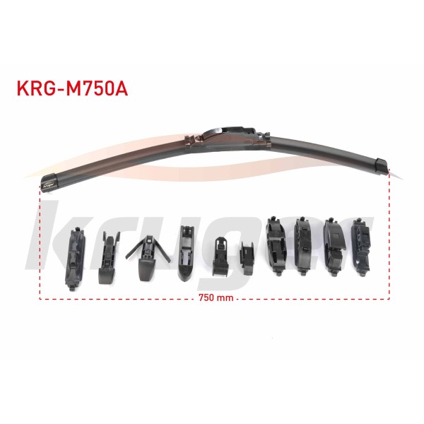 KRUGER Silecek - Supurgesi Muz Tipi 11 Aparatli 750mm Universal - OEM KRG-M750A