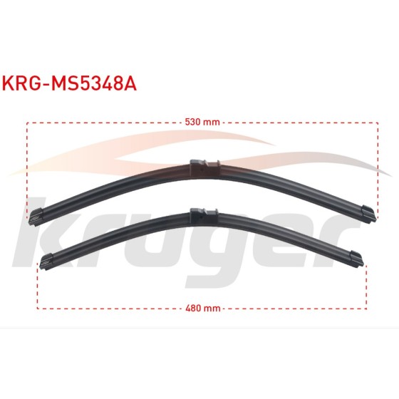 KRUGER Silecek - Arac Bazli Silecek Seti Volkswagen Golf IV / Volkswagen Polo (9N) / Mazda 3 (BK) - Kod KRG-MS5348A - OEM 1J0998002 ürün görseli