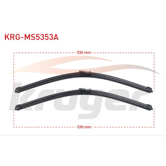 KRUGER Silecek - Arac Bazli Silecek Seti Volkswagen Passat (3b3) / Skoda Superb (3u4) - Kod KRG-MS5353A - OEM 1K1955425 ürün görseli