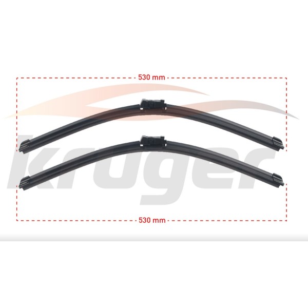 KRUGER Silecek - Arac Bazli Silecek Seti Skoda Fabia (5j2) / Skoda Roomster (5j7) - Kod KRG-MS5353B - OEM 5J1998001