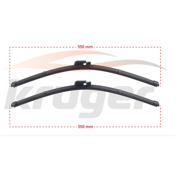 KRUGER Silecek - Arac Bazli Silecek Seti Audi A4 (8e2-b6) / Audi A6 (4b2-c5) / RS4 (8ec-b7) / S4 (8e2-b6) / Mercedes-benz Serisi C -203 / Serisi Clc -203 / Serisi Clk - Kod KRG-MS5555 - OEM 4B1955425B ürün görseli