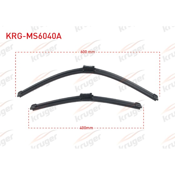 KRUGER Silecek - Arac Bazli Silecek Seti Fiat Doblo 2010- / Citroen C3 Picasso (A58) / Ford Kuga / Opel Combo (D) / Seat Ibiza (6j5, 6p5) / Seat Toledo (KG3) - Kod KRG-MS6040A - OEM 1515059 ürün görseli