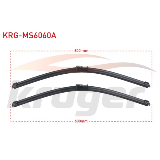 KRUGER Silecek - Arac Bazli Silecek Seti Volkswagen Transporter T5 (7E, 7F, 7H, 7J) / Mercedes-benz Serisi C -204 / Serisi Cls Coupe -218 / Serisi - Kod KRG-MS6060A - OEM 7H5998002 ürün görseli