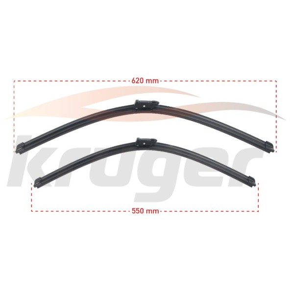 KRUGER Silecek - Arac Bazli Silecek Seti Porsche Cayenne (9ya) / Volkswagen Tiguan (AD1- BT1) / Volkswagen Touareg (CR7) - Kod KRG-MS6255 - OEM 5NB998002