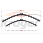 KRUGER Silecek - Arac Bazli Silecek Seti Volkswagen Golf Vii (5g1, BQ1) / Volkswagen Passat (3g2) / Volkswagen Polo (AW1) / Skoda Superb (3v3) / Skoda Karoq - Kod KRG-MS6545A - OEM 8V1955426