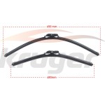 KRUGER Silecek - Bmw Arac Bazli Silecek Seti Serisi 5 (G30) / Serisi 7 (G11- G12) / Citroen C5 (X3) / Ford Focus C-max / Jaguar F-pace / Nissan NV300 / R - Kod KRG-MS6548B - OEM 61612358552
