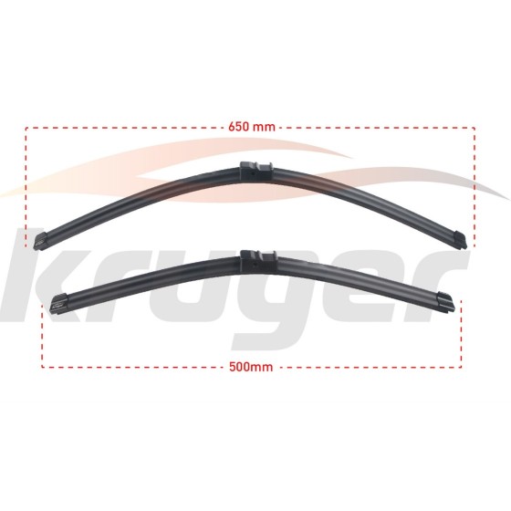 KRUGER Silecek - Bmw Arac Bazli Silecek Seti Bmw X3 (F25) / Bmw X4 (F26) / Volvo S40 II / Volvo V50 - Kod KRG-MS6550B - OEM 61612183576 ürün görseli