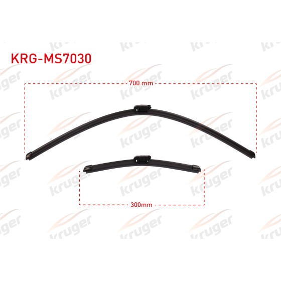 KRUGER Silecek - Arac Bazli Silecek Seti Renault Clio V 2020 - Kod KRG-MS7030 - OEM 288908334R ürün görseli