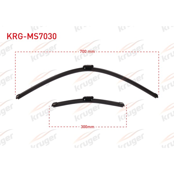 KRUGER Silecek - Arac Bazli Silecek Seti Renault Clio V 2020 - Kod KRG-MS7030 - OEM 288908334R