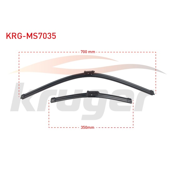 KRUGER Silecek - Arac Bazli Silecek Seti Ford Fiesta Viii - Kod KRG-MS7035 - OEM 2169786 ürün görseli