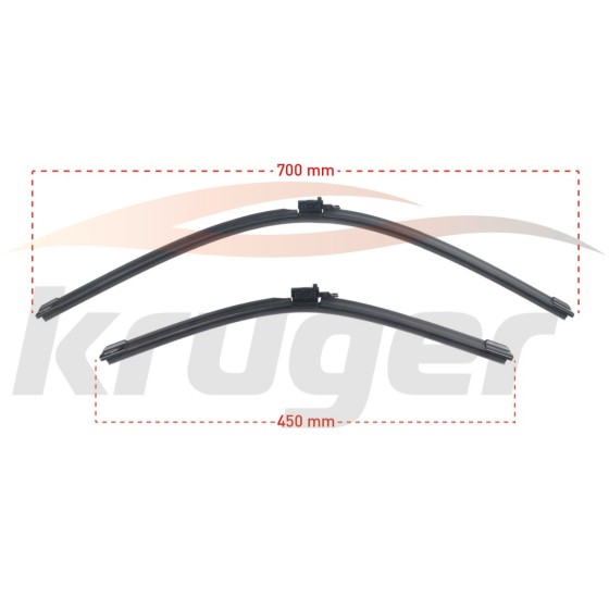KRUGER Silecek - Arac Bazli Silecek Seti Mercedes-benz Vito W447 - Kod KRG-MS7045 - OEM A4478205400 ürün görseli