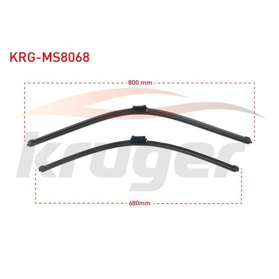 KRUGER Silecek - Arac Bazli Silecek Seti Citroen C4 Picasso II (B78) / Citroen Grand Citroen C4 Picasso II (B78) / Peugeot 3008 I (T8) / Peugeot 5008 I (T8) - Kod KRG-MS8068 - OEM 6423.85 ürün görseli
