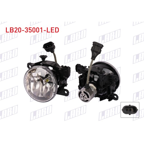 LABO Sis Farı - Sol-sag Led Xenon Ampullu Renault Clio IV / Renault Symbol / Renault Fluence - Kod LB20-35001-LED - OEM 261500097R ürün görseli