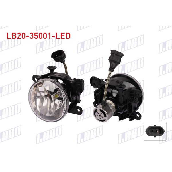 LABO Sis Farı - Sol-sag Led Xenon Ampullu Renault Clio IV / Renault Symbol / Renault Fluence - Kod LB20-35001-LED - OEM 261500097R