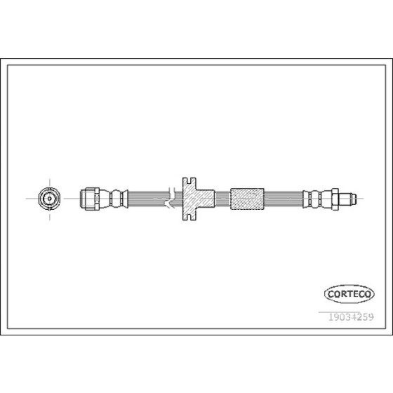 MEYLE Ön Fren Hortumu - 505 MM - Kod MEY0140420012 - OEM A2024200148 ürün görseli