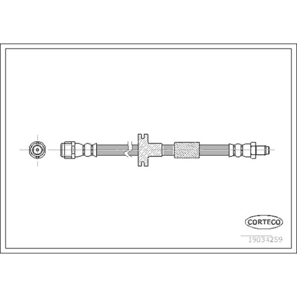 MEYLE Ön Fren Hortumu - 505 MM - Kod MEY0140420012 - OEM A2024200148