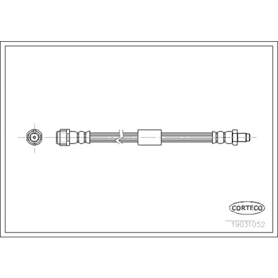 MEYLE Arka Fren Hortumu - 320 MM 163 - Kod MEY0140420021 - OEM A1634200748 ürün görseli