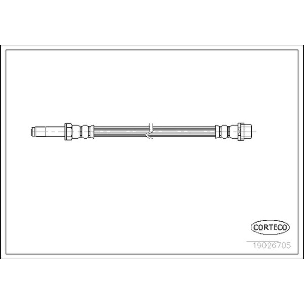 MEYLE Fren Hortumu - Ön-arka 363 MM Mercedes-benz Sprinter - Kod MEY0140420027 - OEM A9014280435