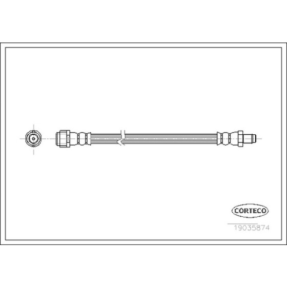 MEYLE Ön Fren Hortumu - 490 MM - Kod MEY0145250007 - OEM A1694280035 ürün görseli