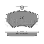 MEYLE Fren Balatası - Ön-fişsiz Aft-1y Volkswagen Polo Classic - Volkswagen Caddy 2 1.6-1.9tdi - Kod MEY0252016816 - OEM 1HM698151A