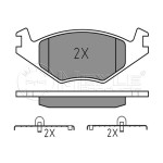 MEYLE Fren Balatası - Ön-fişsiz E.m Volkswagen Golf 2 1.8 - Kod MEY0252088715 - OEM 321698151