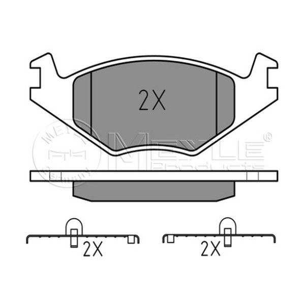 MEYLE Fren Balatası - Ön-fişsiz E.m Volkswagen Golf 2 1.8 - Kod MEY0252088715 - OEM 321698151