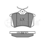 MEYLE Fren Balatası - Arka-fişsiz Akl-agr-aeb-afn-blf-bse Volkswagen Golf 4 - Volkswagen Golf 5 - Volkswagen Passat 4 1.6-1.6tdi-1.8t-1.9tdi - Kod MEY0252096117 - OEM 8E0698451A