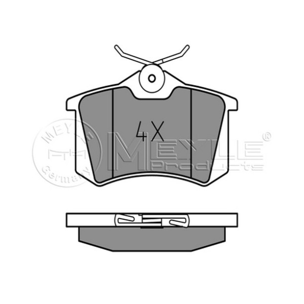 MEYLE Fren Balatası - Arka-fişsiz Akl-agr-aeb-afn-blf-bse Volkswagen Golf 4 - Volkswagen Golf 5 - Volkswagen Passat 4 1.6-1.6tdi-1.8t-1.9tdi - Kod MEY0252096117 - OEM 8E0698451A