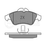 MEYLE Ön Fren Balatası - Mercedes-benz Sprinter-lt - Kod MEY0252157620 - OEM A0044205520