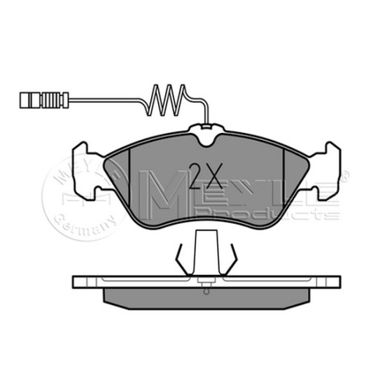 MEYLE Arka Fren Balatası - Mercedes-benz Sprinter-lt - Kod MEY0252159218 - OEM A0044202720 ürün görseli