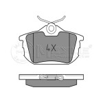 MEYLE Arka Fren Balatası - For Four Smart - Kod MEY0252186115 - OEM A4544201020