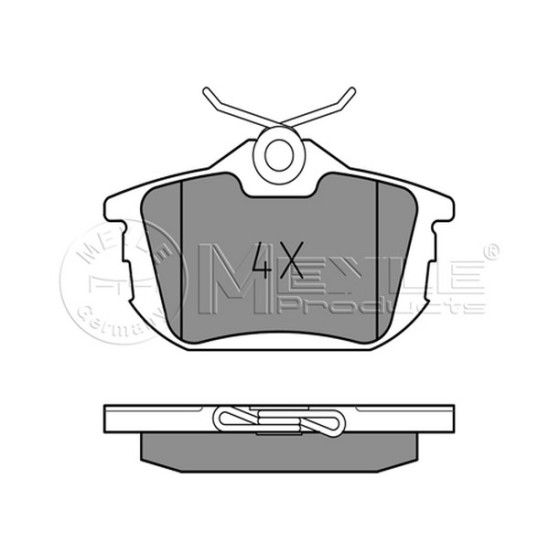 MEYLE Arka Fren Balatası - For Four Smart - Kod MEY0252186115 - OEM A4544201020 ürün görseli