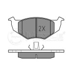 MEYLE Fren Balatası - Ön-fişsiz Aft Volkswagen Golf 3 1.6 - Kod MEY0252186615 - OEM 1H0698151B