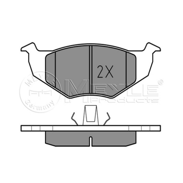 MEYLE Fren Balatası - Ön-fişsiz Aft Volkswagen Golf 3 1.6 - Kod MEY0252186615 - OEM 1H0698151B