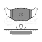MEYLE Fren Balatası - Ön-fişsiz Aee Volkswagen Polo 3 1.6 - Kod MEY0252186617 - OEM 1H0698151A