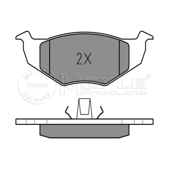 MEYLE Fren Balatası - Ön-fişsiz Aee Volkswagen Polo 3 1.6 - Kod MEY0252186617 - OEM 1H0698151A ürün görseli