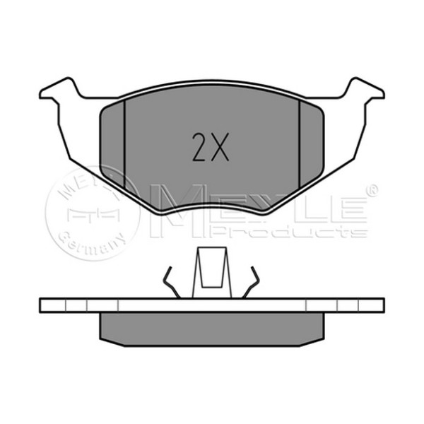 MEYLE Fren Balatası - Ön-fişsiz Aee Volkswagen Polo 3 1.6 - Kod MEY0252186617 - OEM 1H0698151A