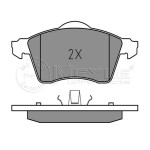 MEYLE Fren Balatası - Ön-fişsiz Acv T4 2.5TDİ - Kod MEY0252188319 - OEM 7D0698151E