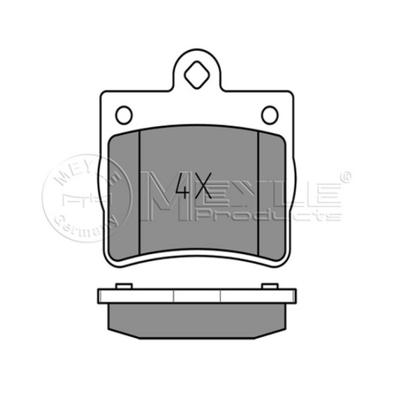 MEYLE Arka Fren Balatası - Komple 202 - Kod MEY0252190015 - OEM A0024205120 ürün görseli