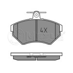 MEYLE Fren Balatası - Ön-fişsiz Aft-ahw-1y Volkswagen Polo 3 - Volkswagen Polo Classic - Volkswagen Caddy 2 1.6-1.9tdi - Kod MEY0252194516 - OEM 6N0698151A